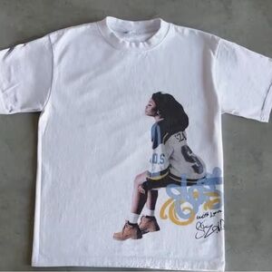 White Graphic Kids T-Shirt